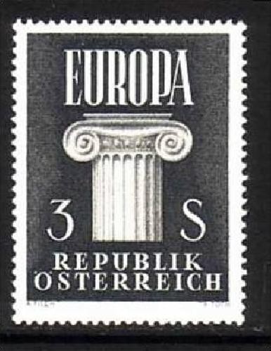 ÖSTERREICH MI-NR. 1081 POSTFRISCH(MINT) EUROPA 1960 - SÄULE