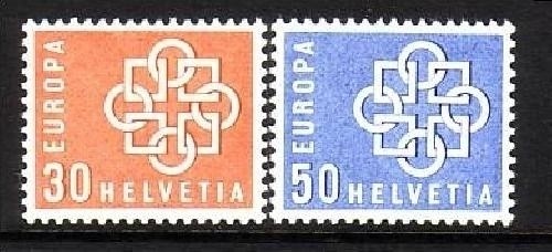 SCHWEIZ MI-NR. 679-680 POSTFRISCH(MINT) EUROPA 1959
