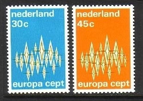 NIEDERLANDE MI-NR. 987-988 POSTFRISCH(MINT) EUROPA 1972 STERNE