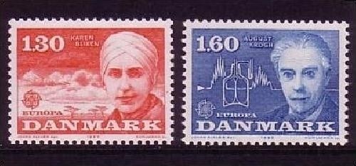 DÄNEMARK MI-NR. 699-700 POSTFRISCH(MINT) EUROPA 1980 - PERSÖNLICHKEITEN BLIXEN-FINECKE STEENBERG NOBELPREISTRÄGER
