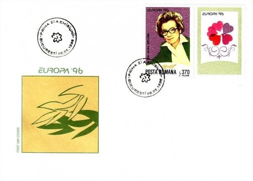 RUMÄNIEN MI-NR. 5174-5175 FDC EUROPA 1996 BERUEHMTE FRAUEN