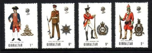 GIBRALTAR MI-NR. 229-232 POSTFRISCH(MINT) MILITÄRUNIFORMEN