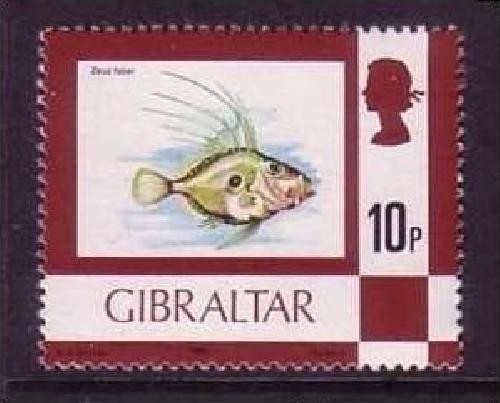GIBRALTAR MI-NR. 357 II POSTFRISCH(MINT) HERINGSKÖNIG JAHRESZAHL 1981