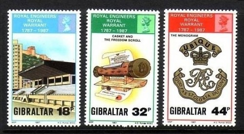 GIBRALTAR MI-NR. 538-540 POSTFRISCH(MINT) PIONIER REGIMENT - WAPPEN