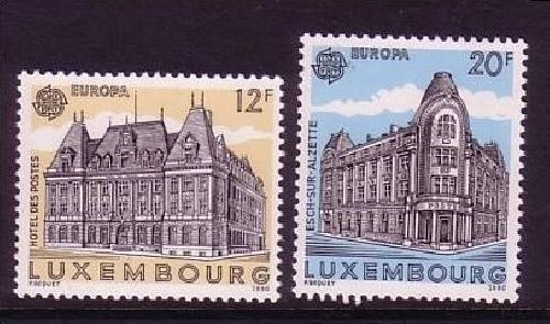 LUXEMBOURG MI-NR. 1243-1244 POSTFRISCH(MINT) EUROPA 1990 POSTALISCHE EINRICHTUNGEN