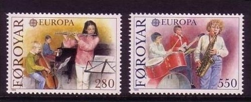 FÄRÖER MI-NR. 116-117 POSTFRISCH(MINT) EUROPA 1985 - JAHR DER MUSIK