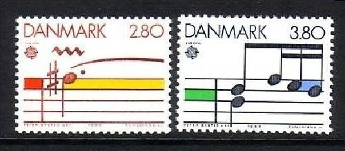 DÄNEMARK MI-NR. 835-836 POSTFRISCH(MINT) EUROPA 1985 - JAHR DER MUSIK