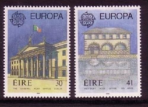 IRLAND MI-NR. 716-717 POSTFRISCH(MINT) EUROPA 1990 POSTALISCHE EINRICHTUNGEN