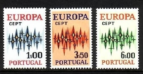 PORTUGAL MI-NR. 1166-1168 POSTFRISCH(MINT) EUROPA 1972 STERNE