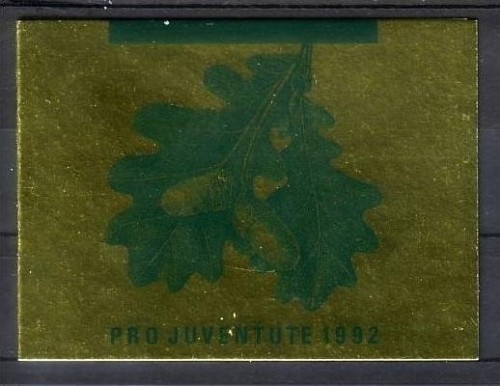SCHWEIZ MH 0-93 GESTEMPELT(USED) PRO JUVENTUTE 1992 ROTBUCHE
