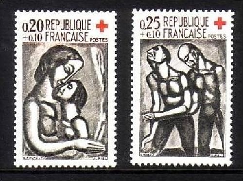 FRANKREICH MI-NR. 1376-1377 POSTFRISCH(MINT) ROTES KREUZ 1961