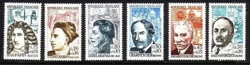 FRANKREICH MI-NR. 1399-1404 POSTFRISCH(MINT) ROTES KREUZ 1962 PAPIN LAKANAL