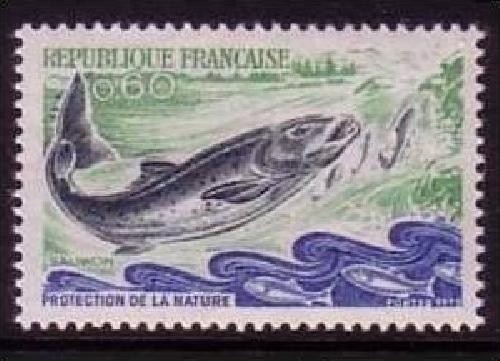 FRANKREICH MI-NR. 1794 POSTFRISCH(MINT) NATURSCHUTZ LACHSE