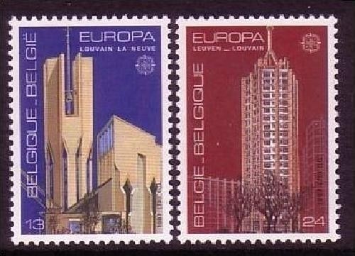 BELGIEN MI-NR. 2303-2304 POSTFRISCH(MINT) EUROPA 1987 - MODERNE ARCHITEKTUR