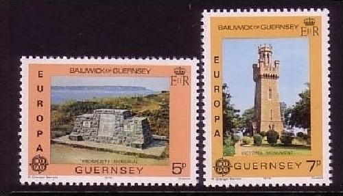 GUERNSEY MI-NR. 161-162 POSTFRISCH(MINT) EUROPA 1978 BAUDENKMÄLER