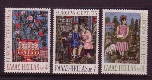 GRIECHENLAND MI-NR. 1198-1200 POSTFRISCH(MINT) EUROPA 1975 - GEMÄLDE