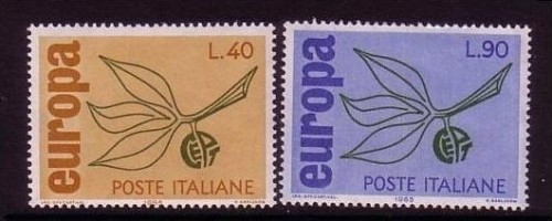 ITALIEN MI-NR. 1186-1187 POSTFRISCH(MINT) EUROPA 1965 ZWEIG