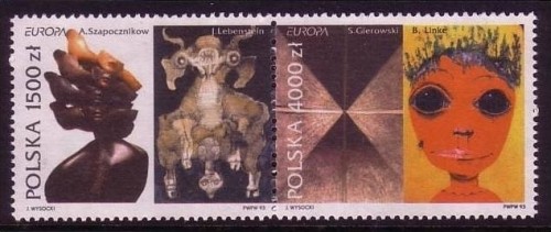 POLEN MI-NR. 3445-3446 POSTFRISCH(MINT) EUROPA 1993 ZEITGENÖSSISCHE KUNST