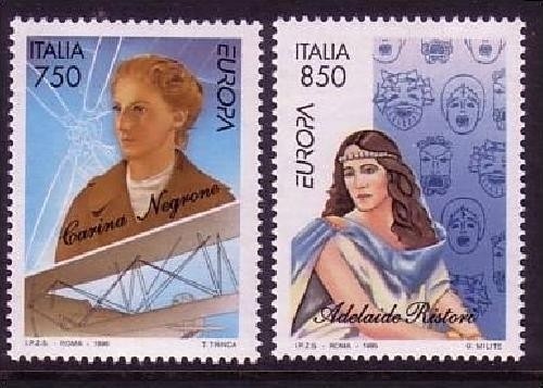 ITALIEN MI-NR. 2432-2433 POSTFRISCH(MINT) EUROPA 1996 BERÜHMTE FRAUEN
