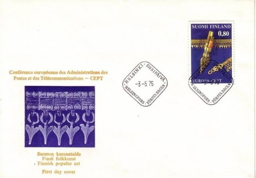 FINNLAND MI-NR. 787 FDC CEPT 1976 KUNSTHANDWERK
