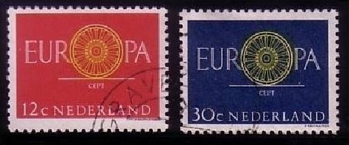 NIEDERLANDE MI-NR. 753-754 o EUROPA 1960 - WAGENRAD