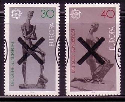 DEUTSCHLAND MI-NR. 804-805 POSTFRISCH(MINT) CEPT 1974 ANDREASKREUZ