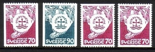 SCHWEDEN MI-NR. 612-613 C + 612 Do Du POSTFRISCH(MINT) TAGUNG DES WELTKIRCHENRATES