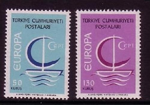 TÜRKEI MI-NR. 2018-2019 POSTFRISCH EUROPA 1966 - SEGEL