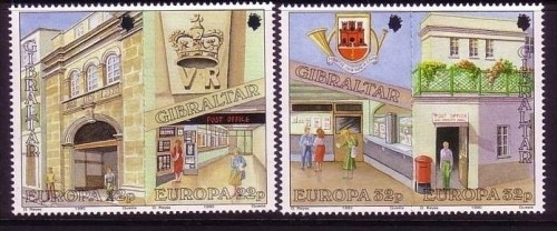GIBRALTAR MI-NR. 590-593 POSTFRISCH(MINT) EUROPA 1990 - POSTALISCHE EINRICHTUNGEN
