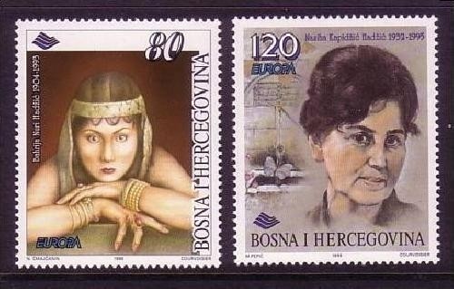 BOSNIEN HERZEGOWINA MI-NR. 45-46 POSTFRISCH(MINT) EUROPA 1996 BERÜHMTE FRAUEN