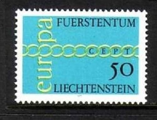 LIECHTENSTEIN MI-NR. 545 POSTFRISCH(MINT) EUROPA 1971 KETTE