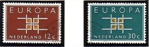 NIEDERLANDE MI-NR. 806-807 o EUROPA 1963