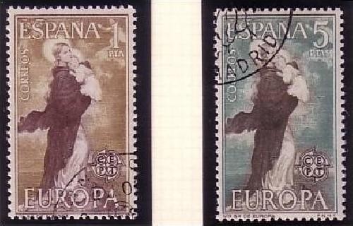 SPANIEN MI-NR. 1411-1412 o EUROPA 1963