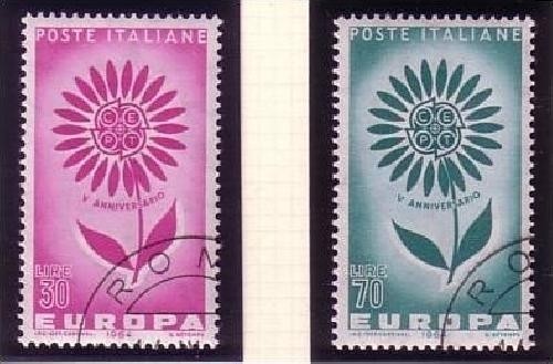 ITALIEN MI-NR. 1164-1165 GESTEMPELT(USED) EUROPA 1964