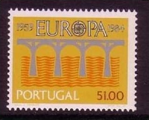 PORTUGAL MI-NR. 1630 POSTFRISCH EUROPA 1984 BRÜCKE