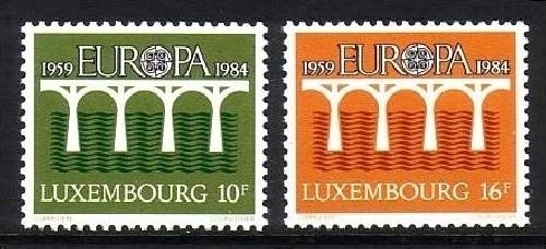 LUXEMBOURG MI-NR. 1098-1099 POSTFRISCH(MINT) EUROPA 1984 BRÜCKE