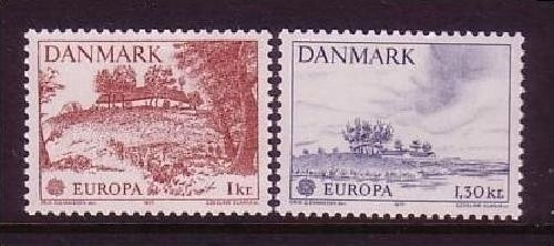 DÄNEMARK MI-NR. 639-640 POSTFRISCH(MINT) EUROPA 1977 - LANDSCHAFTEN