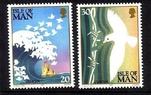 INSEL MAN MI-NR. 627-628 POSTFRISCH(MINT) EUROPA 1995 FRIEDEN und FREIHEIT FRIEDENSTAUBE