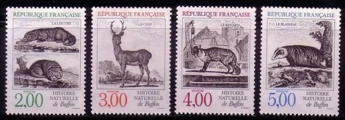 FRANKREICH MI-NR. 2676-2679 POSTFRISCH(MINT) FISCHOTTER ROTHIRSCH ROTFUCHS DACHS
