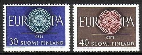 FINNLAND MI-NR. 525-526 POSTFRISCH(MINT) EUROPA 1960 WAGENRAD