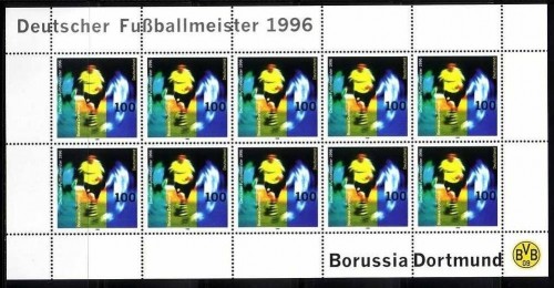 DEUTSCHLAND MI-NR. 1879 POSTFRISCH(MINT) KLEINBOGEN DEUTSCHER FUSSBALLMEISTER BORUSSIA DORTMUND