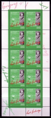 DEUTSCHLAND MI-NR. 1896 POSTFRISCH(MINT) KLEINBOGEN SEPP HERBERGER FUSSBALLTRAINER