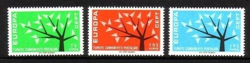 TÜRKEI MI-NR. 1843-1845 POSTFRISCH(MINT) EUROPA 1962 - BAUM