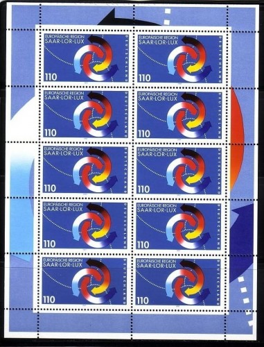 DEUTSCHLAND MI-NR. 1957 POSTFRISCH(MINT) KLEINBOGEN EUROPÄISCHE REGION SAAR-LOR-LUX