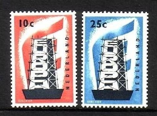 NIEDERLANDE MI-NR. 683-684 POSTFRISCH(MINT) EUROPA 1956