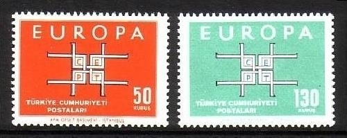 TÜRKEI MI-NR. 1888-1889 POSTFRISCH(MINT) EUROPA 1963