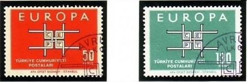 TÜRKEI MI-NR. 1888-1889 GESTEMPELT(USED) EUROPA 1963