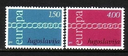 JUGOSLAWIEN MI-NR. 1416-1417 POSTFRISCH(MINT) EUROPA 1971 - KETTE