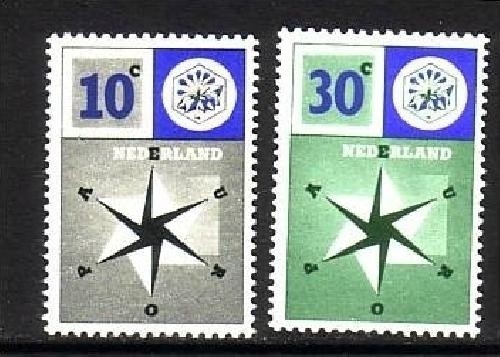 NIEDERLANDE MI-NR. 704-705 POSTFRISCH EUROPA 1957