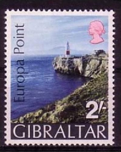 GIBRALTAR MI-NR. 236 POSTFRISCH(MINT) MITLÄUFER 1970 - EUROPA POINT - LEUCHTTURM